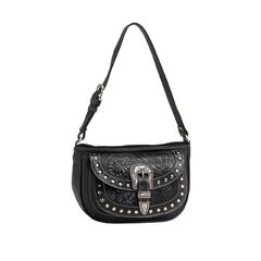 Iron rounded zip top purse