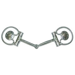 FG ss Brushed Dee Ring Show Snaffle Bit