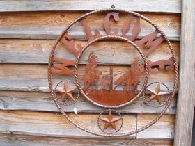 Welcome  sign cowhorse small