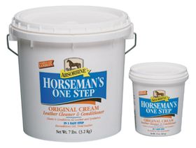 Horseman's One Step® Leather cleaner & conditioner.