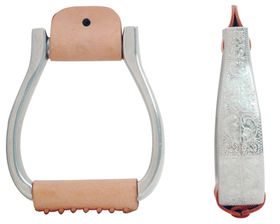 Aluminum engraved stirrups