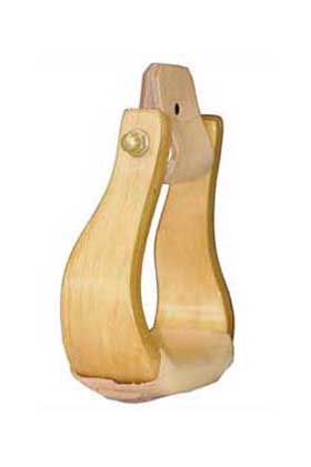 Wooden stirrups offset