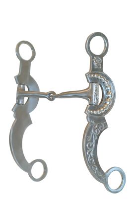 ss Brushed San Diego Shank Snaffle Bit