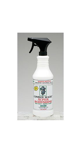 Cowboy magic body shine dust control.